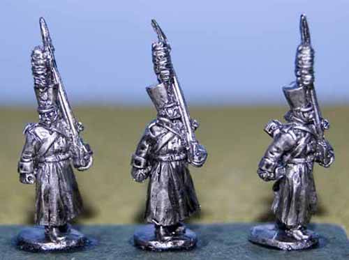 Grenadier in Greatcoat and Shako March Attack